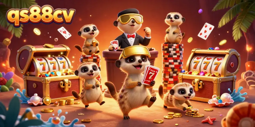 Experience thrilling gameplay at qs88cv, where playful meerkats run a bustling casino filled with vibrant treasures.