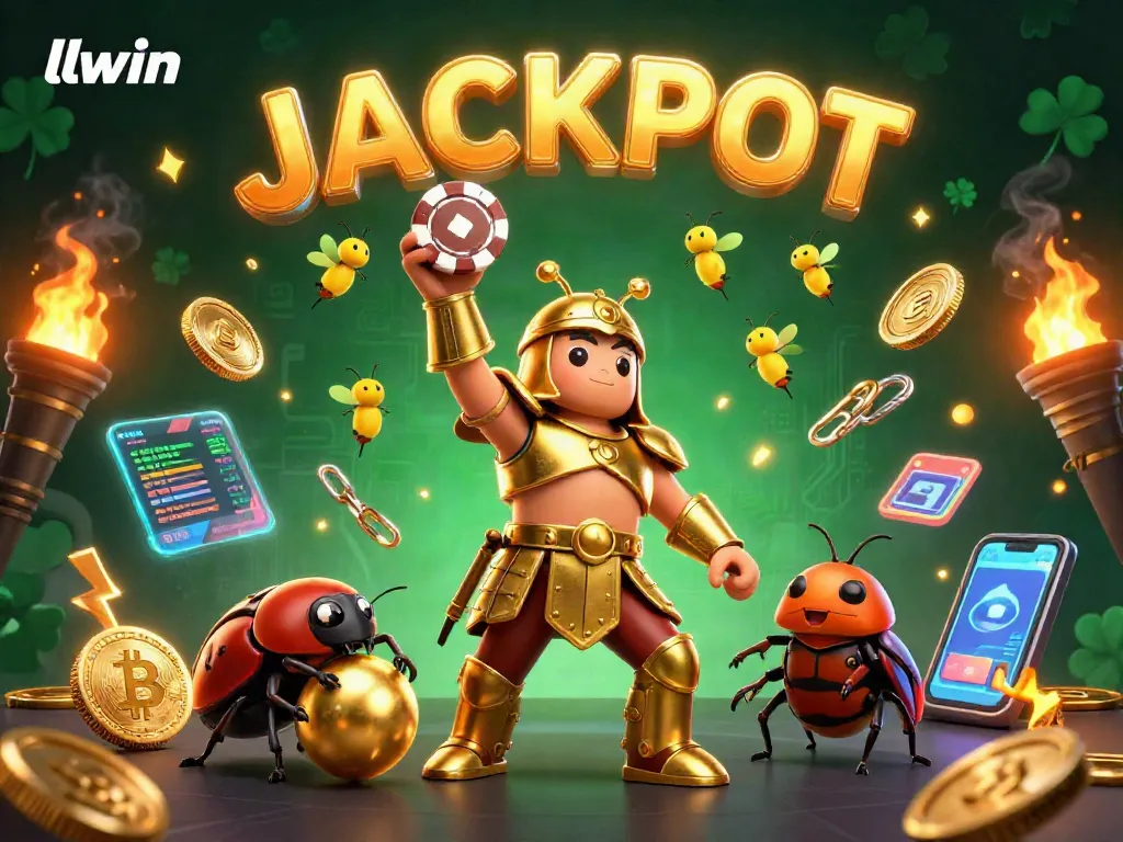 Experience thrilling wins with llwin in a vibrant casino world led by a heroic beetle.