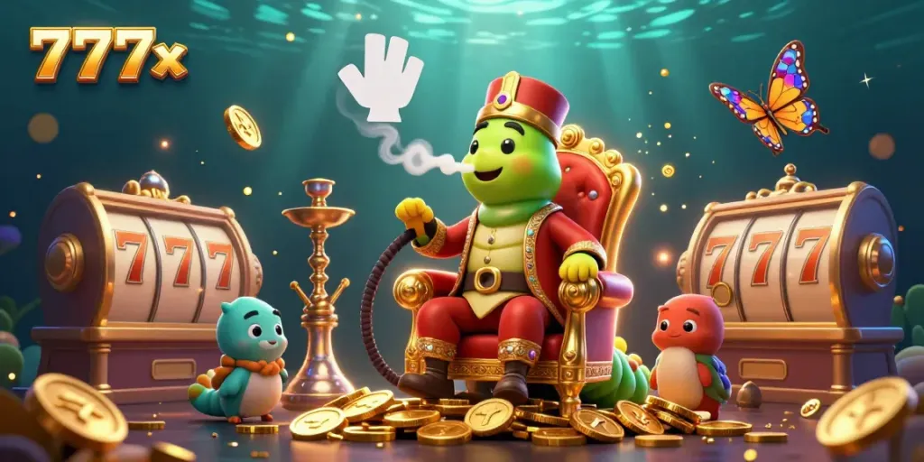Engage in premium gaming entertainment at 777x, featuring dynamic slot reels and magical characters.