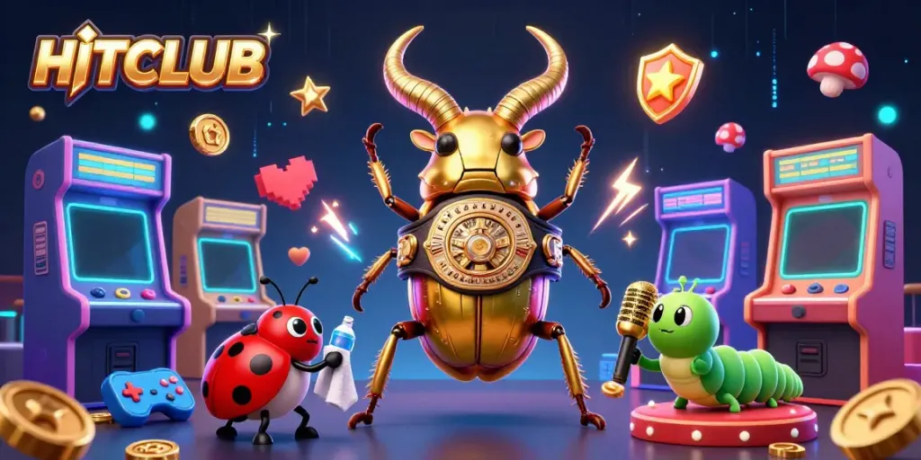 Engage in thrilling gaming adventures at HITCLUB with vibrant characters and dynamic casino elements.