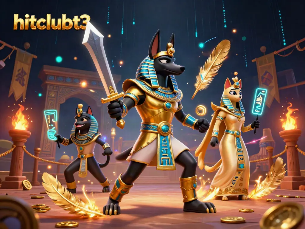 Experience the thrilling chaos of hitclubt3 with ancient warriors and vibrant game elements.