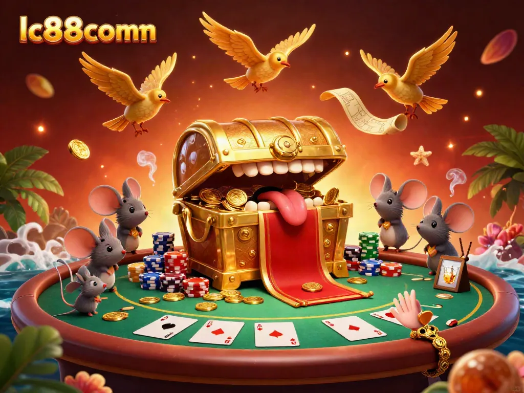 Engage in riches at lc88comm with vibrant casino scene featuring poker, chips, and adventure.