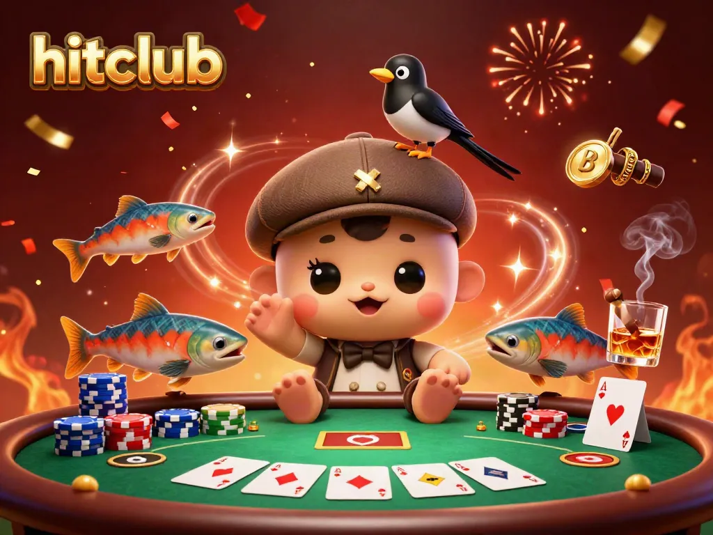 Engage in thrilling hitclub poker action with colorful characters and gambling elements.