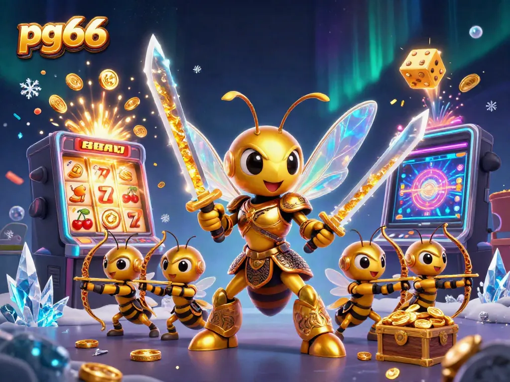 Experience thrilling jackpots with pg66, as 3D samurai hornet and bee archers capture stunning casino energy.