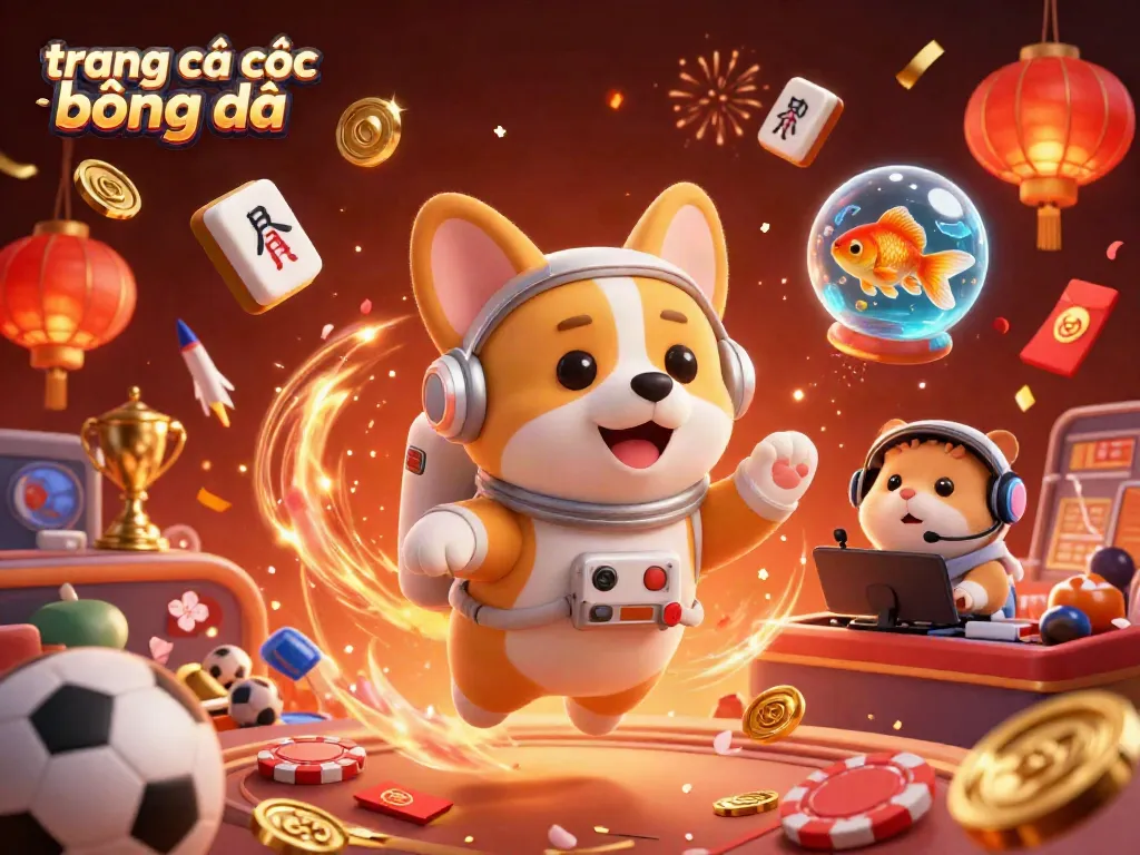 Bet on trang cá cược bóng đá with this vibrant 3D cartoon illustration of sports betting fun.