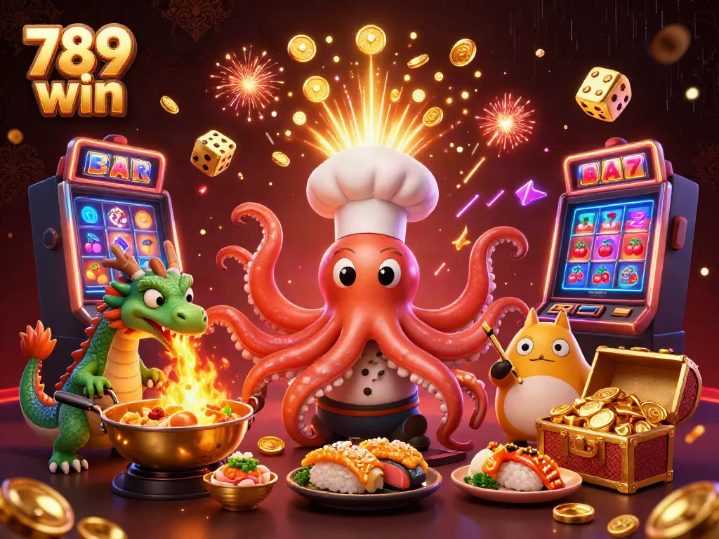 Engage in vibrant gameplay at 789 win with exciting slots, a colorful atmosphere, and a jackpot explosion.