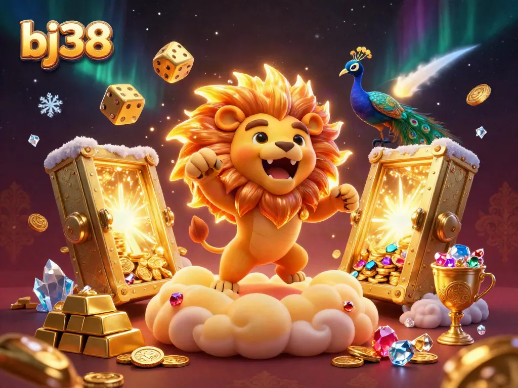 Experience thrilling wins with bj38 as the vibrant sun lion and golden dice illuminate epic casino adventures.