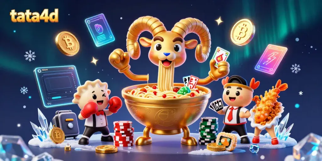 Experience vibrant gameplay at tata4d with a dynamic casino scene featuring interactive characters and neon elements.