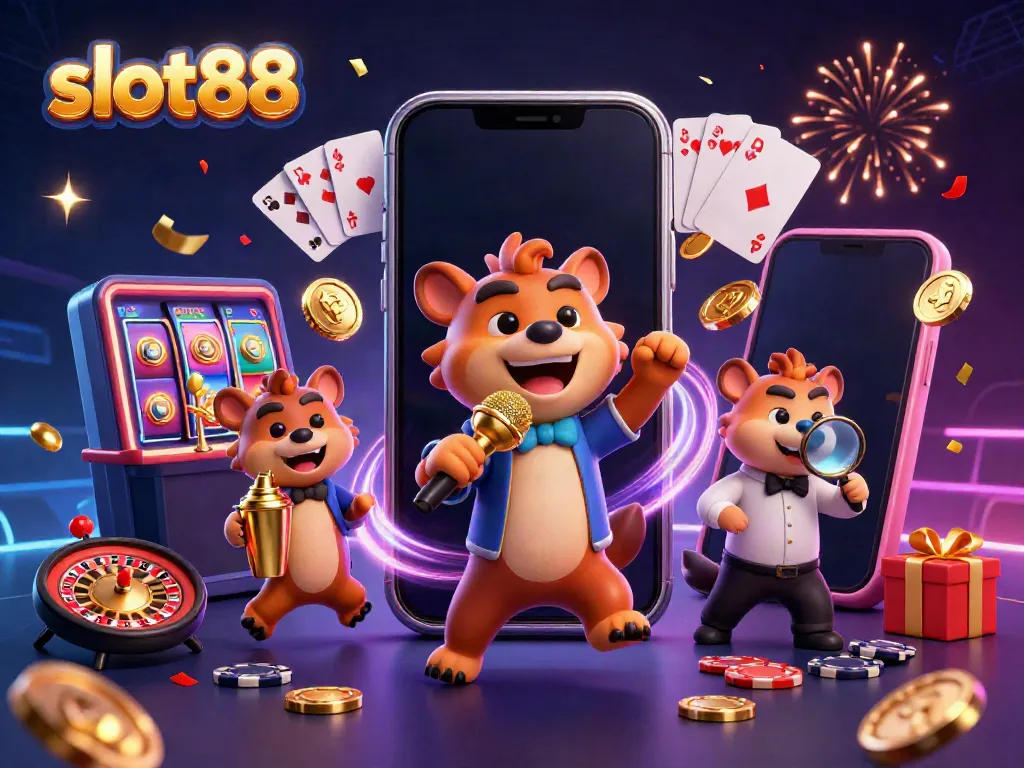 Slot88 menghadirkan pengalaman bermain dengan bartender dan komedian di klub kasino.