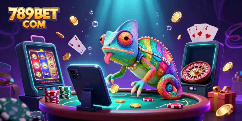 Experience the thrill of 789BET COM with vibrant casino characters and dynamic game elements.