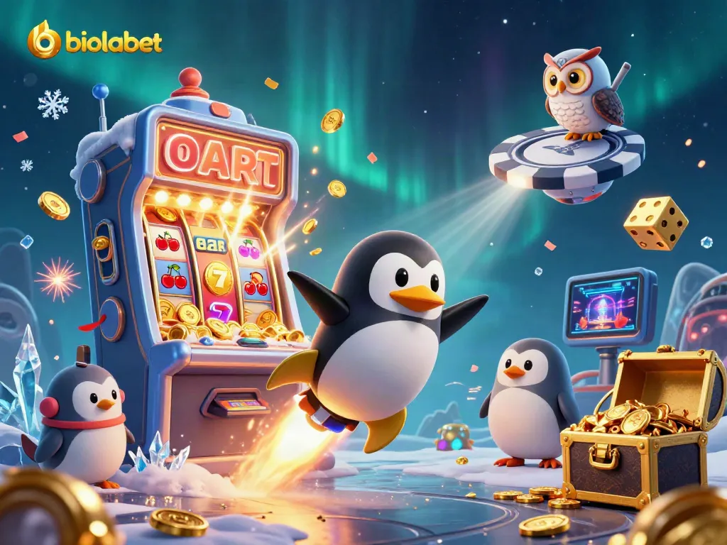 Experience the excitement with biolabet's captivating casino scene featuring joyous gameplay.