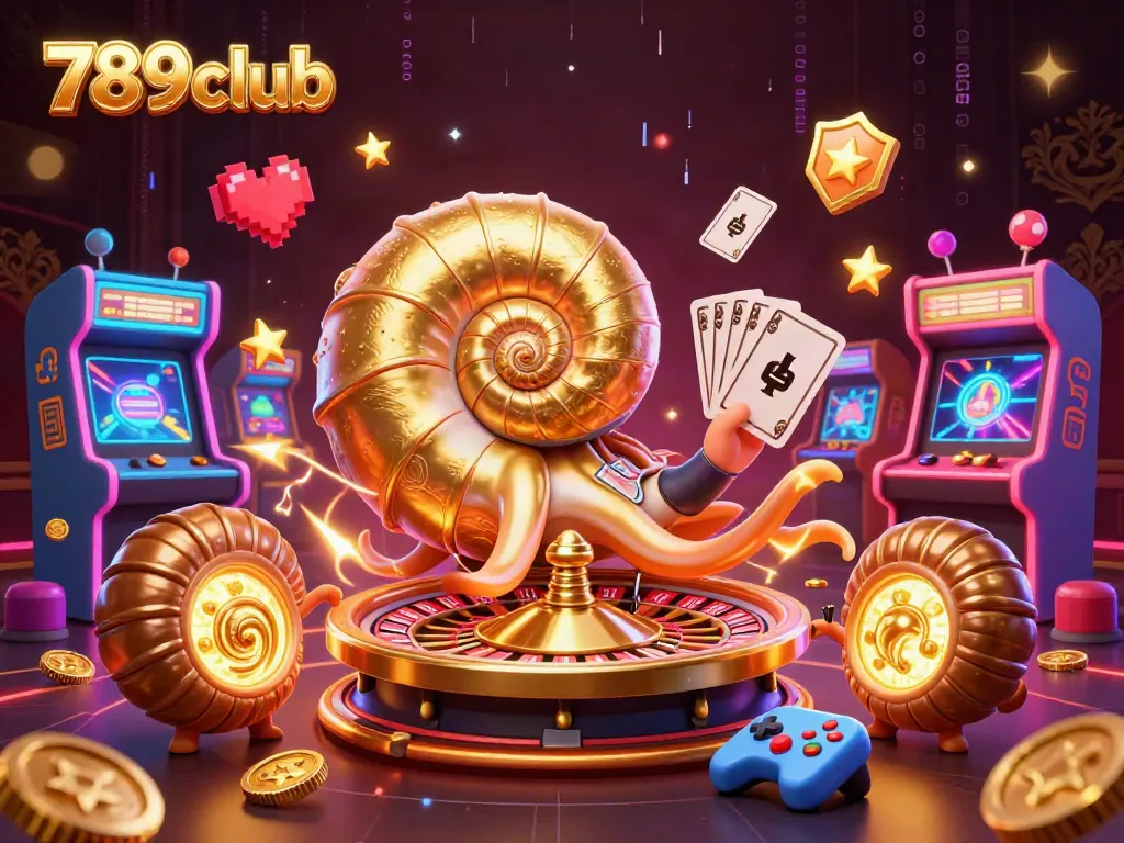 Experience the excitement of 789club with vibrant games and animated characters in a casino setting.