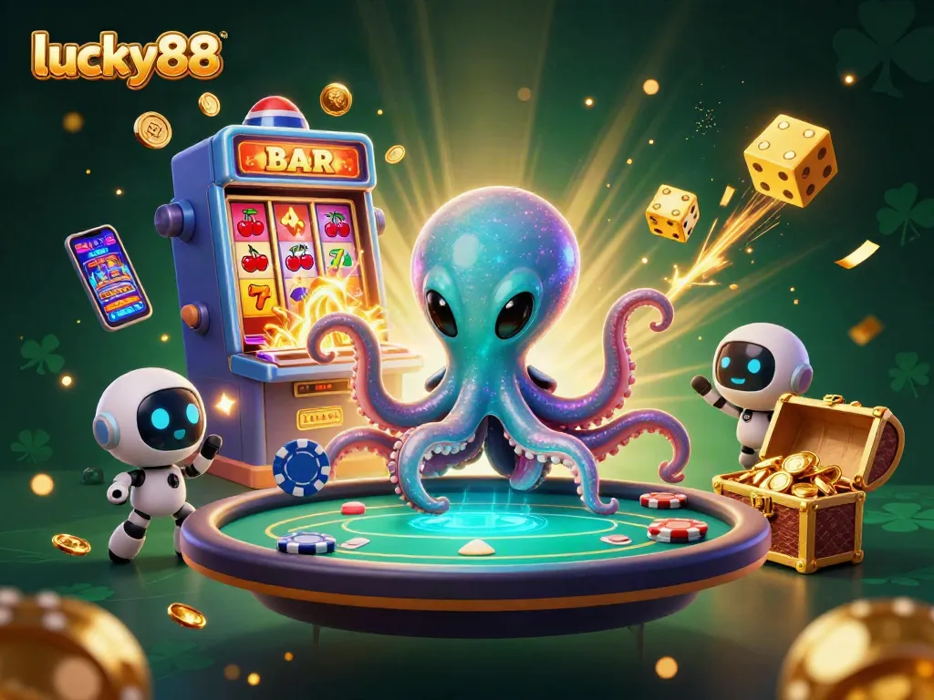 Experience the exciting universe of lucky88 with immersive casino gaming elements and vibrant 3D visuals.