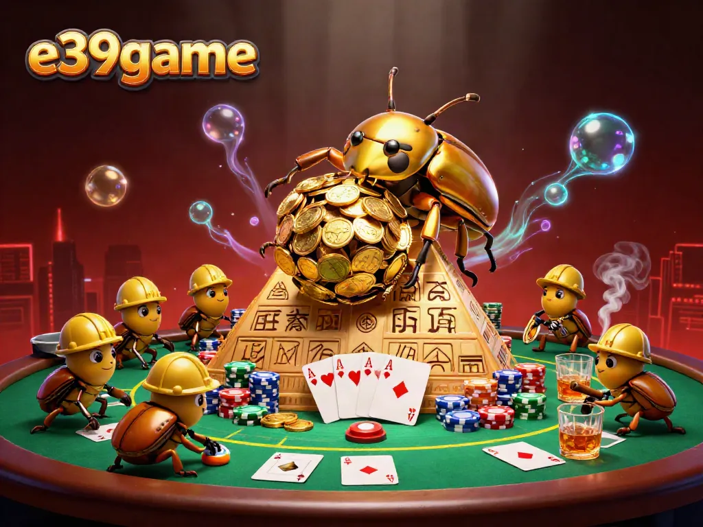 Engage in thrilling gameplay at e39game with vibrant casino elements and captivating 3D illustrations.