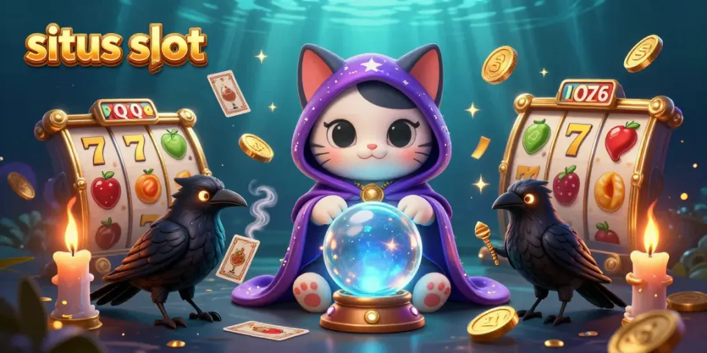Menang di situs slot dengan simbol jackpot dan karakter mistis yang menawan.