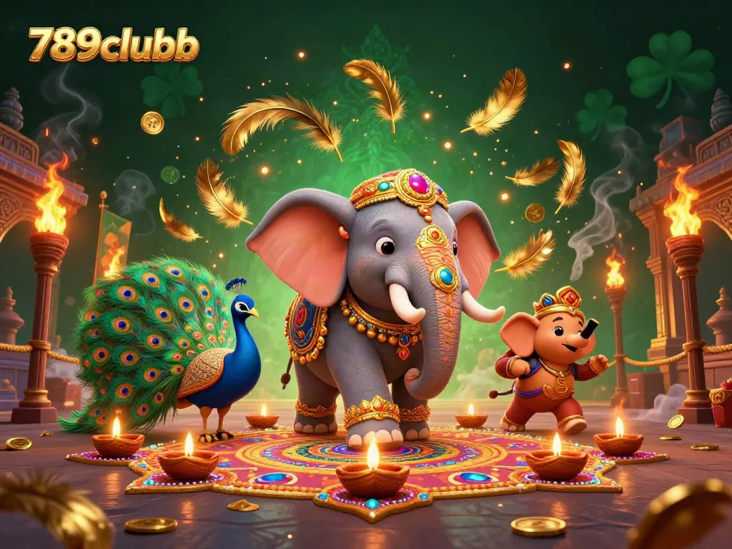 Engage in 789clubb's vibrant casino atmosphere filled with colorful characters and dynamic gaming elements.