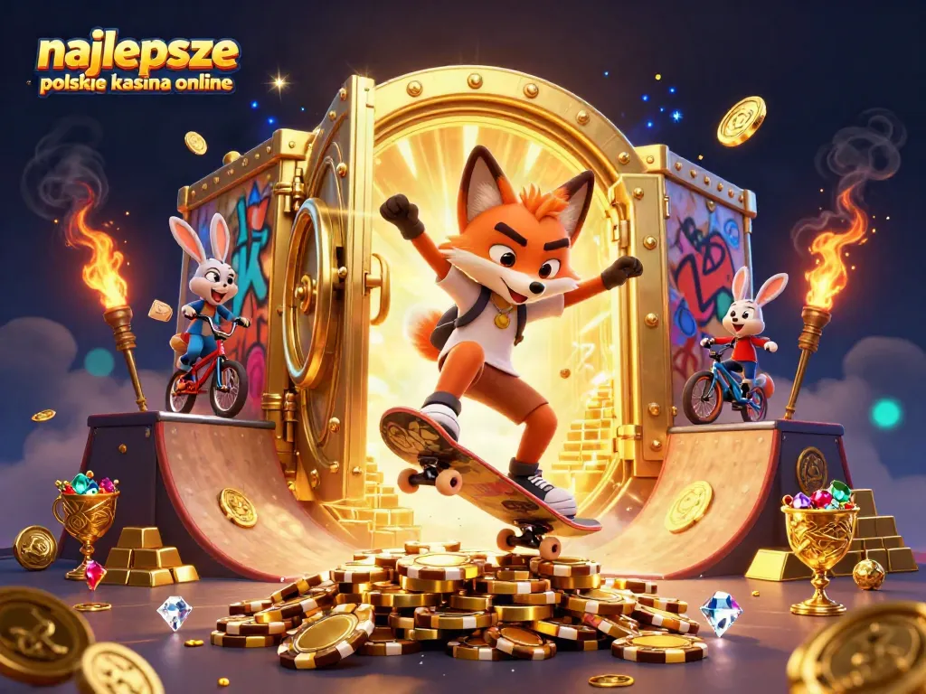 Experience the excitement of najlepsze polskie kasyna online with this vibrant casino scene!